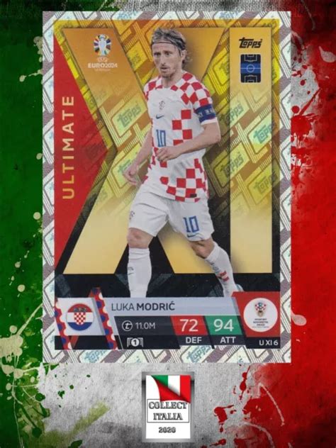 Topps Match Attax Euro Germany Card Uxi Modric Ultimate Eur