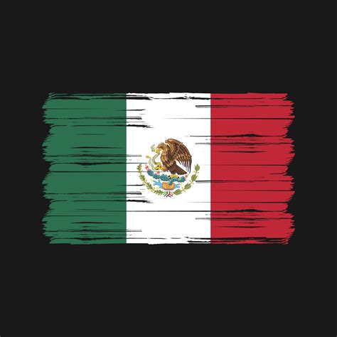 Mexico Flag Brush National Flag 11509979 Vector Art At Vecteezy