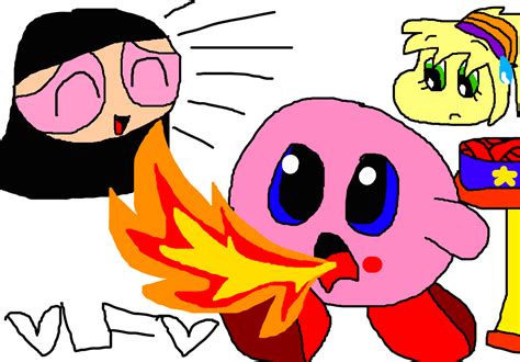 Drawing Of Kirby Vs Flaming Hot Cheetos Ft Tiff By LaceyPowerPuffGirl On DeviantArt