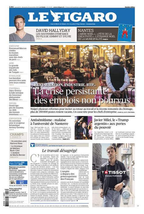 Le Figaro Dition Num Rique Du Novembre