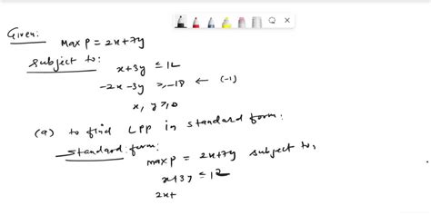 Solved Consider The Following Linear Programming Problem Maximize C