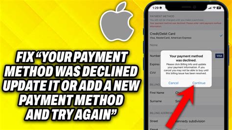 How To Fix Your Payment Method Was Declined Update It Or Add A New