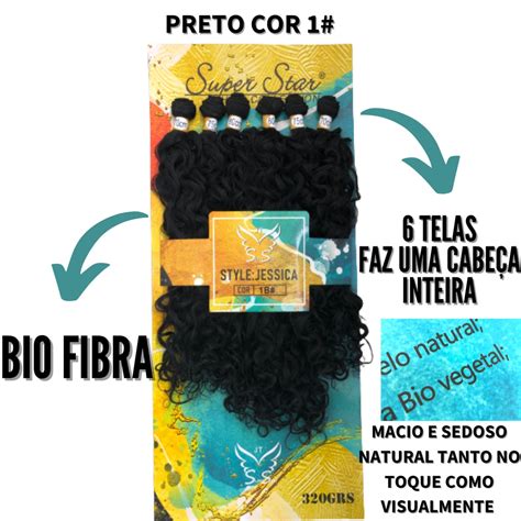 Cabelo Bio Fibra Vegetal Id Ntico Ao Humano Cacheado Cm Super