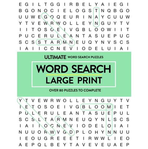 80 Large Print Word Search Book