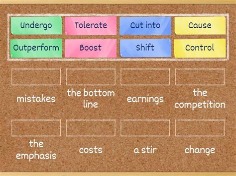 Collocations Unit 6 ADV Match Up