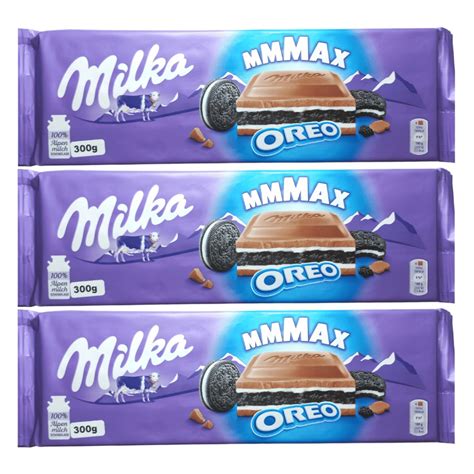 3 Barras De Chocolate Milka Super Recheio De Oreo 300g No Shoptime