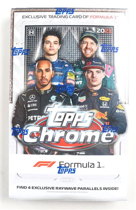 2021 Topps Chrome Formula 1 Racing Hobby Lite Box With 16 Packs