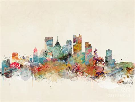 Pittsburgh Pennsylvania Painting By Bri Buckley Pixels