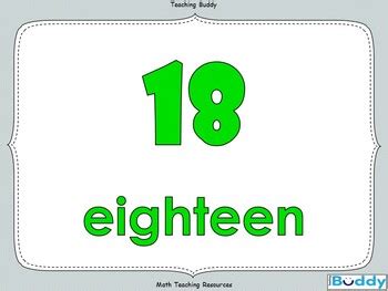 Number Words Eleven To Twenty By The Teaching Buddy Tpt