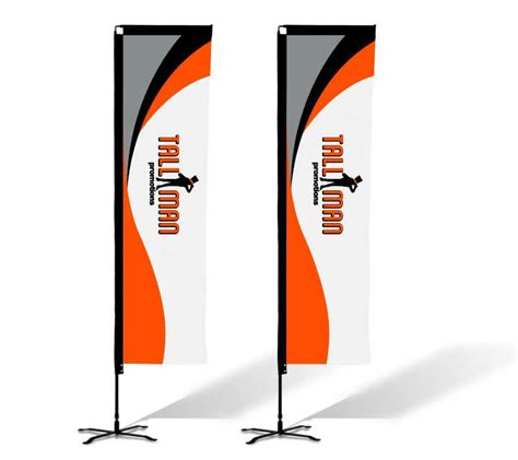 Rectangle Shaped Flag - Tall Man Promo | #1 Source for Event Marketing