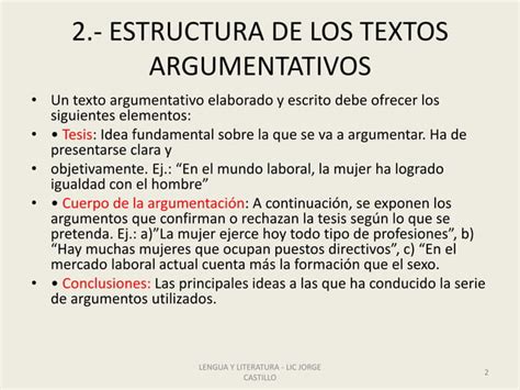 Los Textos Argumentativos Ppt