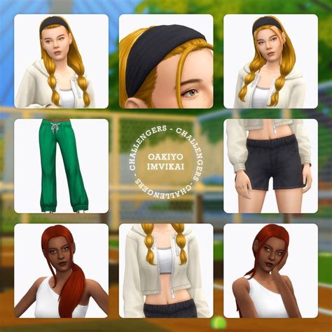 Challenger Collection Oakiyo X Imvikai Oakiyo In 2024 Sims 4