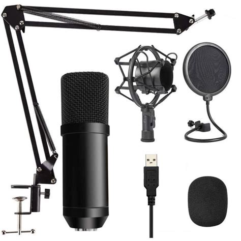 Mod Le E Kit De Microphone Condensateur Usb Support De Bras Ciseaux