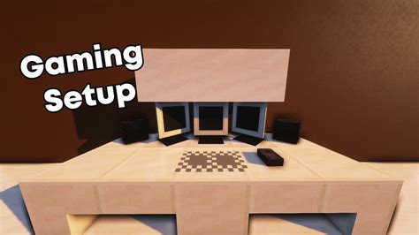 Minecraft Gaming Setup Build Tutorial Youtube