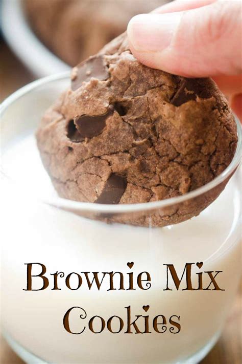 Brownie Mix Cookies Recipe Easy Brownie Cookies Lifes Ambrosia