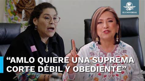 Xóchitl Gálvez Se Pronuncia A Designación De Lenia Batres Como Ministra Youtube