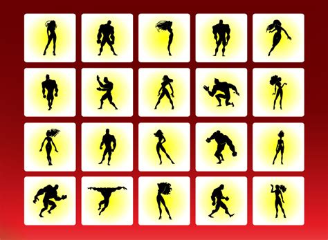 comic hero vector art