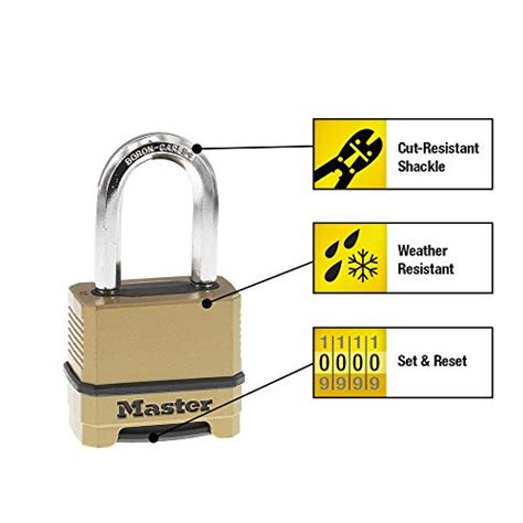 Master Lock Outdoor Combination Lock Heavy Duty Weatherproof Padlock