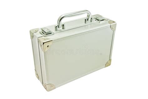 Silver suitcase stock photo. Image of belongings, aluminum - 30713322