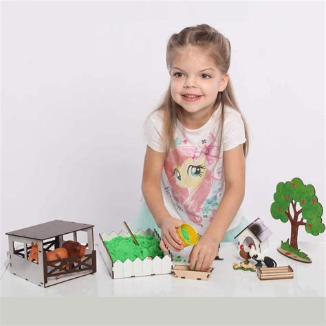 Игровой кукольный домик "ФЕРМА" NestWood (комплектация MINI)