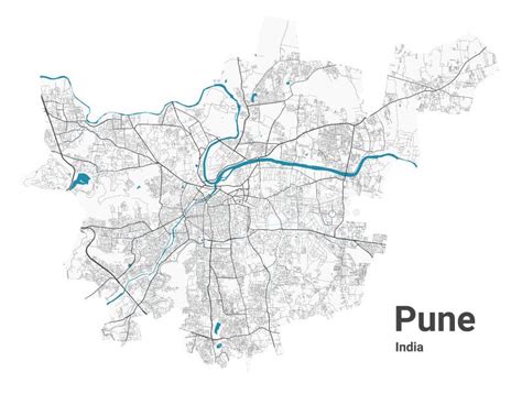 Pune Map Detailed Map Of Pune City Administrative Area Cityscape