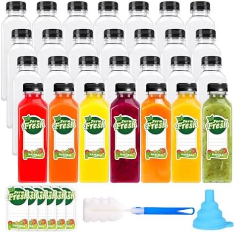 Amazon 16 OZ Empty PET Plastic Juice Bottles Pack Of 35 Reusable