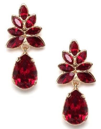 Latest Red Earrings In Different Designs Styles At Life