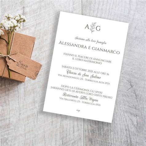 Collezione Minimal Partecipazioni E Inviti Matrimonio Paper Room