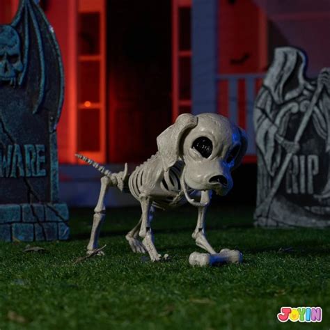 Amazing Posable Halloween Dog Skeleton Decoration