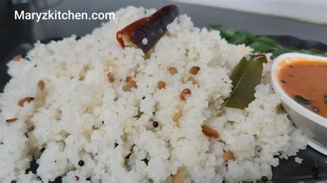 RICE RAVA UPMA RICE RAVA UPPITTU Mary S Kitchen