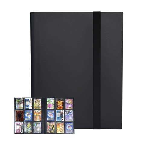 card binder  pocket trading card album folder  side loading po