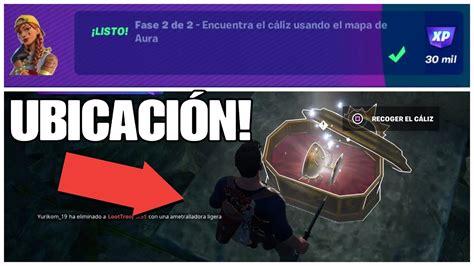 Encuentra El Caliz Usando El Mapa De Aura En Fortnite Temporada