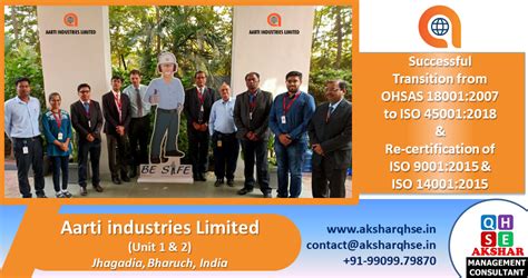 Successful Transition BS OHSAS 18001 2007 To ISO 45001 2018