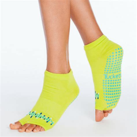 Tucketts Ankle And Tall Toeless Grip Socks For Pilates Barre