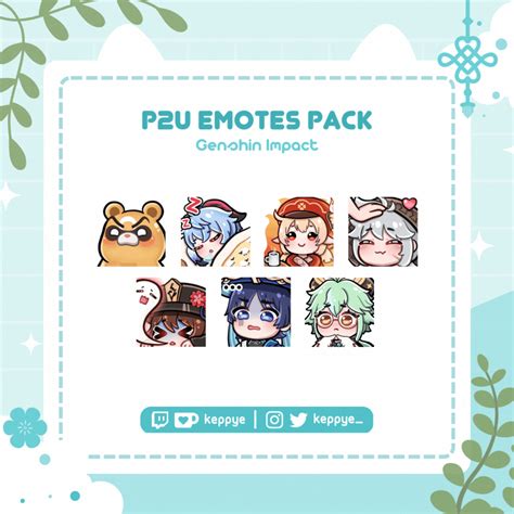 P2u Emote Pack Genshin Impact Keppye •⩊•s Ko Fi Shop Ko Fi ️ Where Creators Get Support