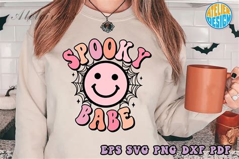 Spooky Babe Retro Svg Graphic By Atelier Design Creative Fabrica
