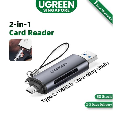 Ugreen Sd Card Reader Usb C Memory Card Reader Micro Sd Usb 3 0 Adapter Shopee Singapore