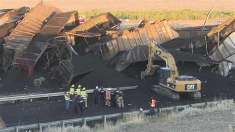 Truck driver killed in train derailment on I-25 north of Pueblo | 9news.com