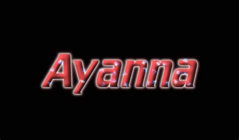 Ayanna Logo Free Name Design Tool From Flaming Text