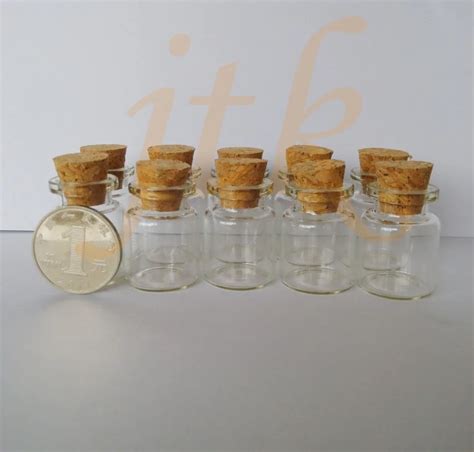 Wholesale Pcs Mm Ml Small Glass Vials With Cork Tops Bottles