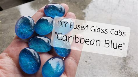 Caribbean Blue Fused Glass Cabs Youtube