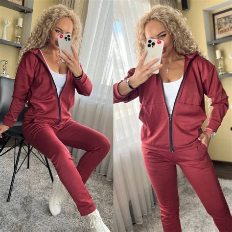 Fashions • Спортивный костюм женский Камила Fashions L бордовый (3737 ...