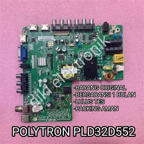 Jual MAINBOARD TV POLYTRON PLD32D552 32D552 MAINBOARD MOBO