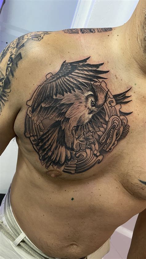 Mexican Eagle Tattoo Chest