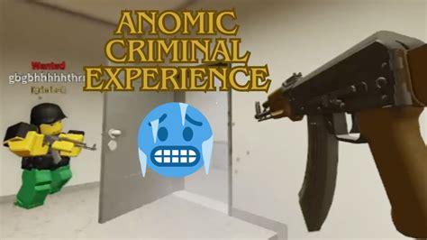 Anomic Criminal Experience Roblox Youtube