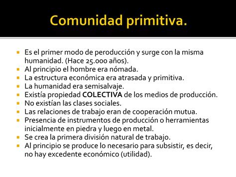 L Nea De Tiempo Modos De Producci N Ppt