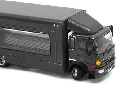 Tiny City Die Cast Model Car Hino500 Covered Vehicle Transporter Grey Tiny 微影