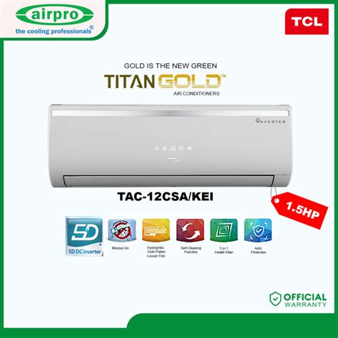 Tac Csa Kei Hp Titan Gold Split Type Aicon Inverter Lazada Ph