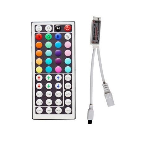 Controlador Para Tiras Led Rgb V Slim Pwm Y Mando Teclas