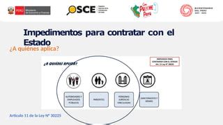 Impedimentos Para Contratar Con El Estado Pptx